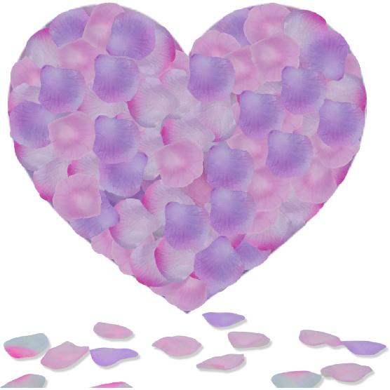 1200 Pcs Rose Petals,Blue White Silver Rose Petals Decoration Silk Rose Petals for Romantic Night for Her Set Wedding Party Flower Girl Petals Fake