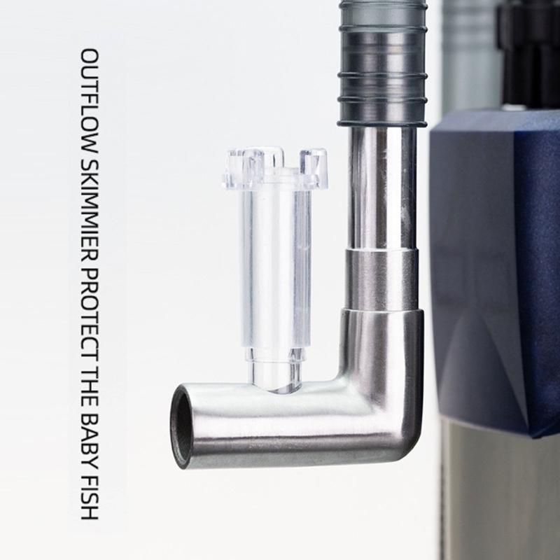 Aquarium Surfaces Skimmer Plastic/ Stainless Steel for Outlet Filter Filtration for Oil Protein Floating Dust Filter