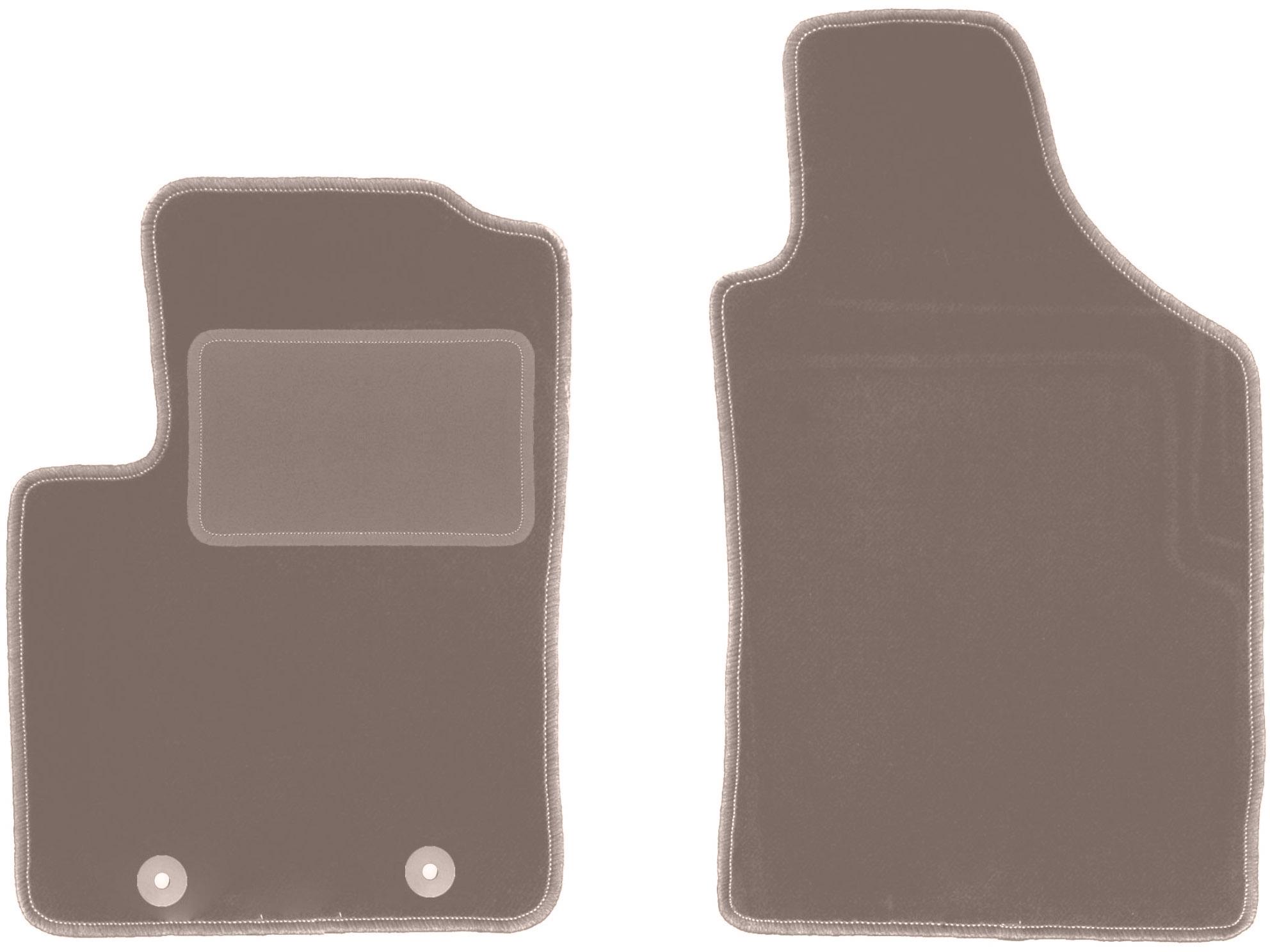 Tappetini anteriori beige per: Fiat 500 cabrio, hatchback (2007-2013)