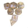 7 Pieces Polyhedral Dices Set Multipurpose Entertainment Toy Wear Resistant Engraved Rolling