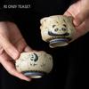 1 Pc Chinese Tradition Ceramic Tea Cup Handmade Panda Bamboo Leaf Teacup Household Tea Bowl Master Cup Tea Set Accessories