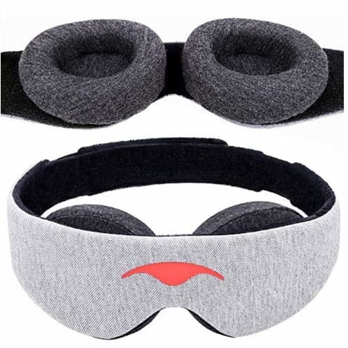 

Manta Sleep Eye Mask: 100% Light Blocking, No Pressure, Adjustable Eyecups, Guaranteed Comfort, Breathable, Durable, Lightweight, Perfect for Travel a
