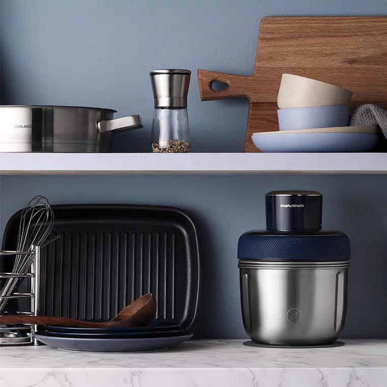 Morphy Doll MR9401 Multi-Functional Meat Grinder & Mixer: Small, Stainless Steel Stuffing & Cooking Machine