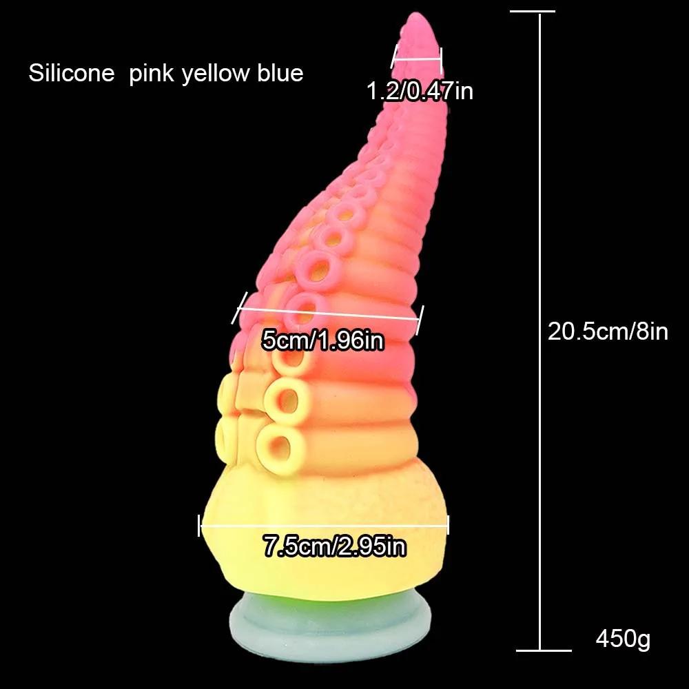 Huge Silicone Anal Dildo for Women Masturbation Octopus Tentacle Anal Plug Prostate Massage Buttplug Sex Toy 18+ Anal Dilatation