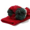 New Women's Christmas Tree Knitted Hat Scarf Glove 3-Piece Set Parent Child Winter Warm Knitted Hat