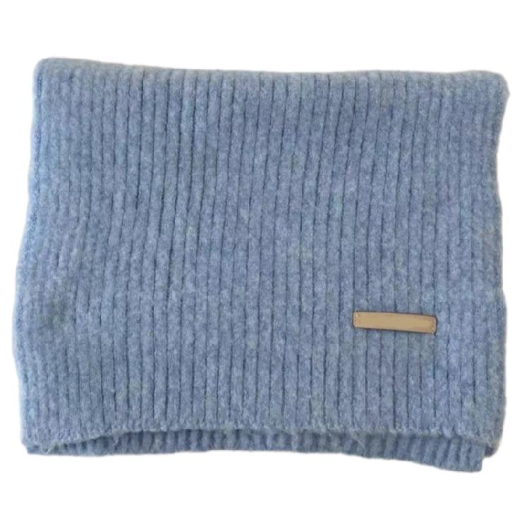 Versatiles Ladies' Knitted Scarf Lightweight Cold Weather Neckerchief Daily Wear for Men Women and Kids