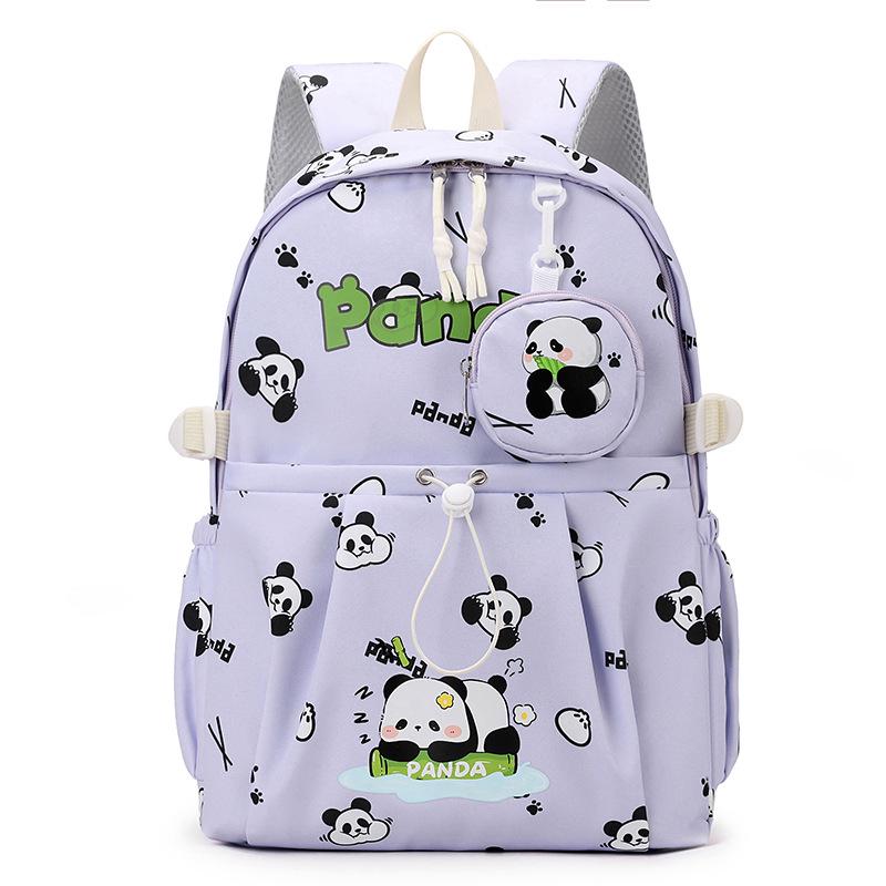 Cartoon Panda Waterproof Backpack - Large Capacity for Middle & High School Girls