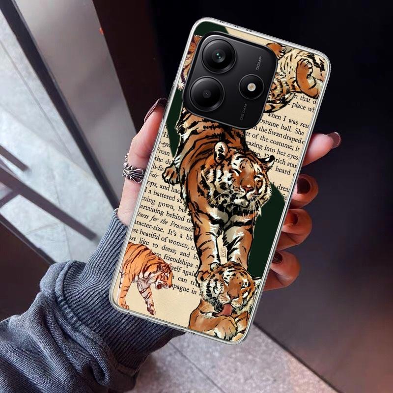 Superior Tiger Pattern Art Phone Case For Xiaomi Redmi Note 15 14 14S 13 12S 12 Pro Plus 11S 11 10S 10 4G Cover 11E 11T 5G Print