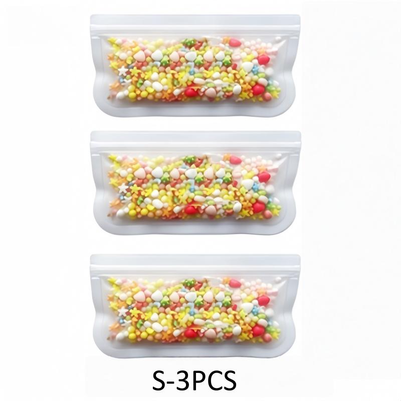Silicone Food Storage Containers Reusable Food Storage Bags Lunch Bags Stand Up Zip Shut Bag Cup Fresh Food Leakproof Containers