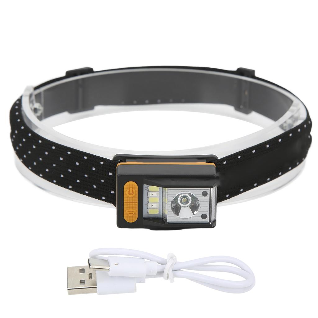 Motion Sensor Induction LED Headlamp USB Rechargeable Night Waterproof Headlight Torch