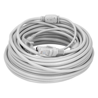 Tragbares Ethernet-Kabel 2-in-1 Stromversorgung Netzwerk-Kabel für IP-Kamera NVR CCTV-System 10m 32,8ft