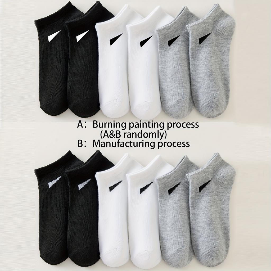 Herrstrumpor som andas - Polyester-Spandex-blandning, Lättstickad, Enfärgad minimalistisk design, Slitstark