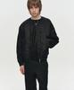 Heute Frame Collarless Bomber Jacket (Black)