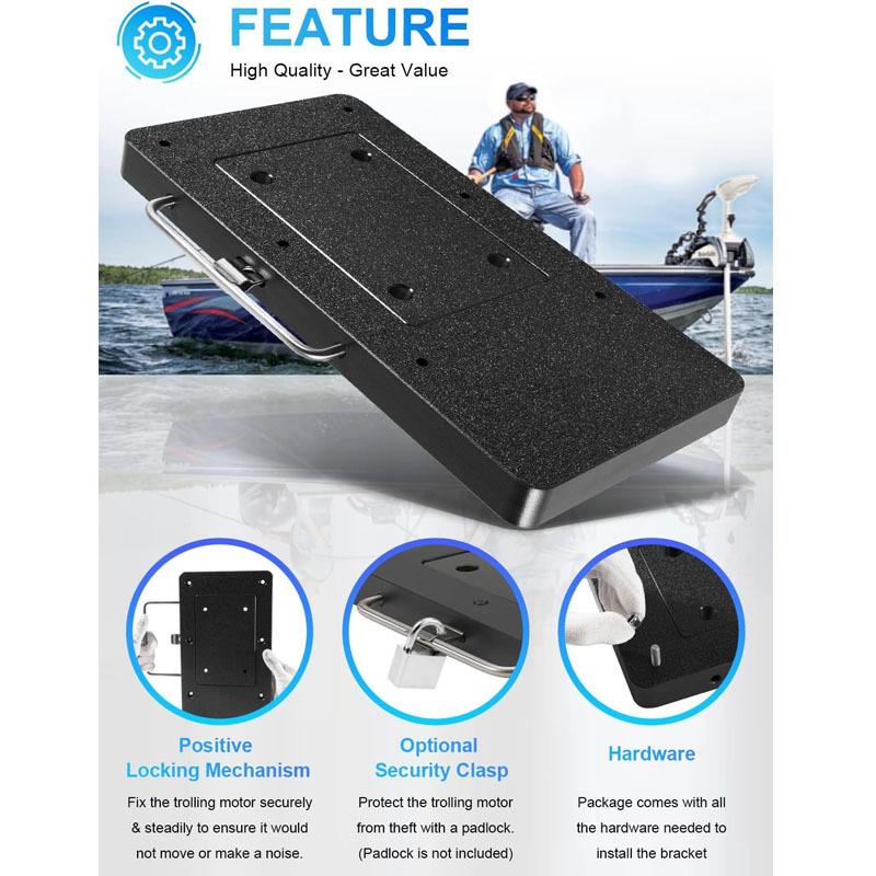 8M0120717 Xi Series Trolling Motor Quick-Release Mounting Bracket Kit for Bow Mounted MotorGuide Xi Series Trolling Motors