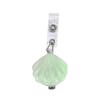 Glitter Seashell Badge Reel Retractable ID Card Badge Holder Name Tag Work Alligator Clip for Teachers Office Staff Nurses