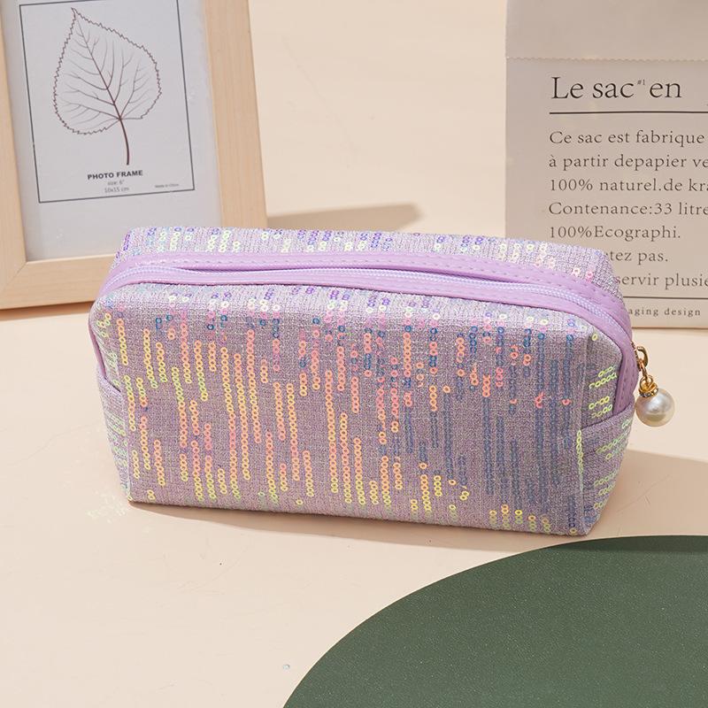 Ins Neue Glitzer Große Kapazität Make-up-Tasche Pouch Mode Kosmetik-Organizer Niedlich Tragbar Reise-Organizer-Taschen Kulturtasche