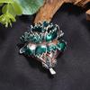 Exquisite retro green elegant classical brooch women's ethnic style coat cardigan corsage temperament versatile pin accessories