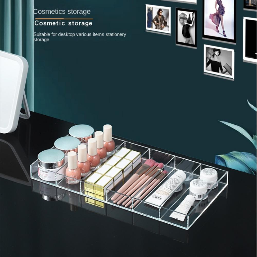 6 Compartments Clear Sunglass Holder Reusable Glasses Storage Case Eyewear Display Rack  Cosmetics