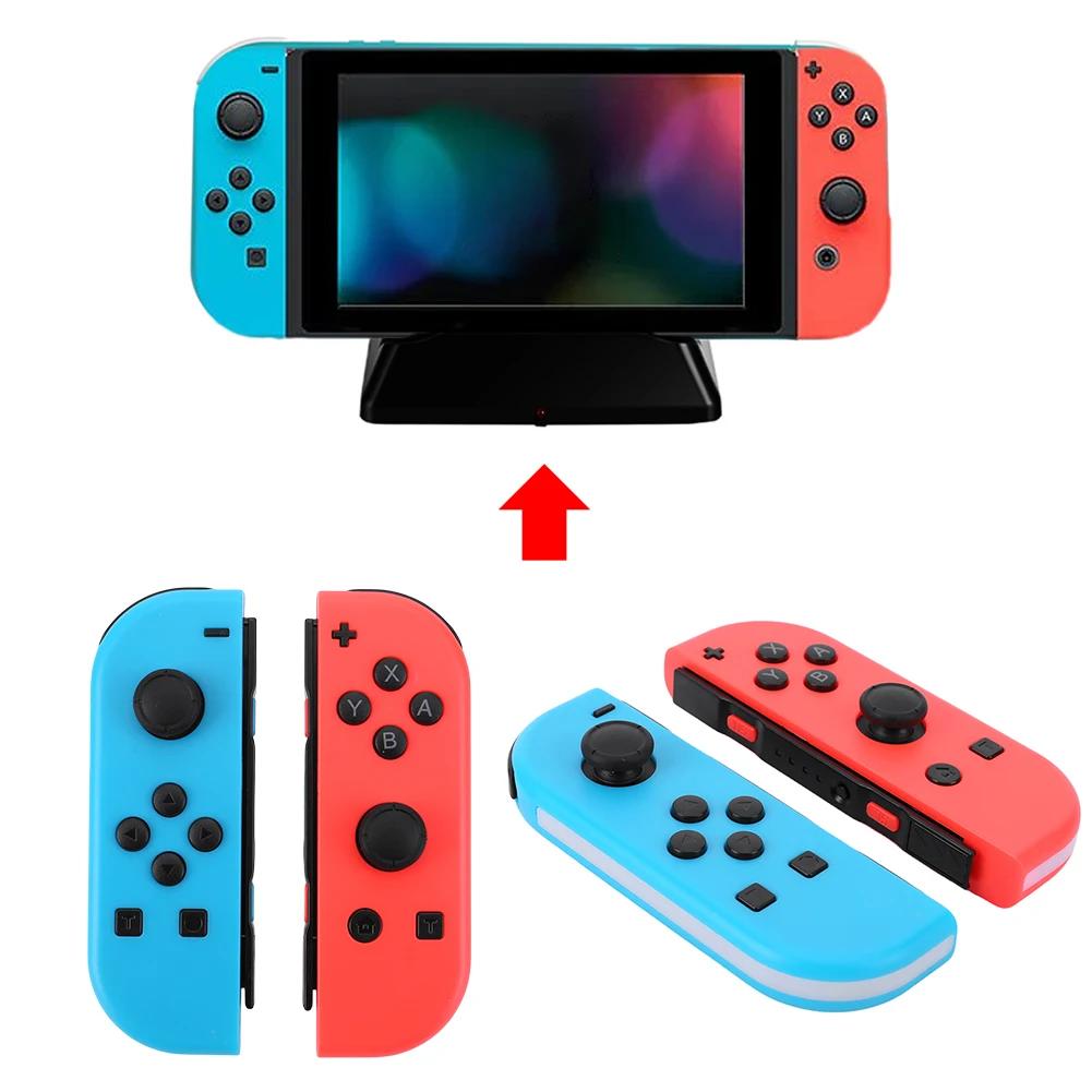 For NS Switch Joy-Con Controller Wireless Controller Left & Right Bluetooth-Compatible Game Controller RGB Light 3D Joystick
