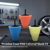 3 Pieces Cone-Shaped Polishing Wheel Soft Cone Sponge Ball Versatile