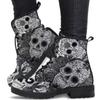 Large Size British Fashion Tooling Boots Large Size Retro Printed Women's High Top Cartoon Pattern Martin Boots