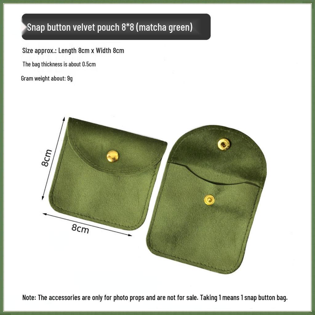 Samt Druckknopf Schmuckbeutel für Ringe & Halsketten - Mini Aufbewahrungsbeutel