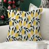 Abstract  Lemon Summer Cushion Cover Inches Farmhouse Decor Home Throw Pillow Covers For Couch Decorations