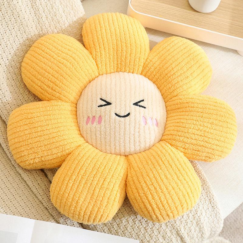 Cartoon Small Daisy Petal Flower Seat Cushion Sun Flower Throw Pillow Home Sofa Pillow Cushion Tatami Futon Cushion