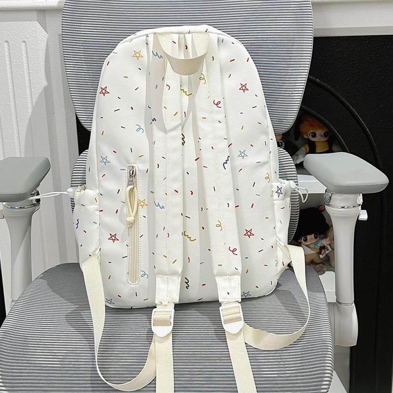 Star Backpack Junior Senior High School Schoolbag Women's Lightweight Large Capacity Backpack