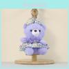 Llavero de Oso de Peluche con Vestido de Dibujos Animados para Niños y Decoración de Bolso