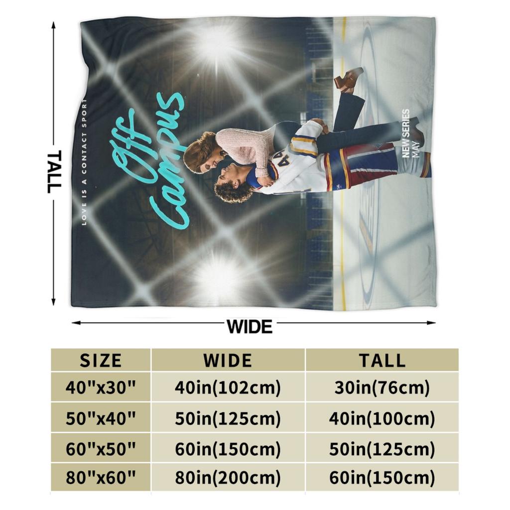 Off Campus Hannah and Garrett  Knitted Blankets  Flannel Throw Blanket Summer Air Conditioning Decoration Soft Warm Bedsprea,