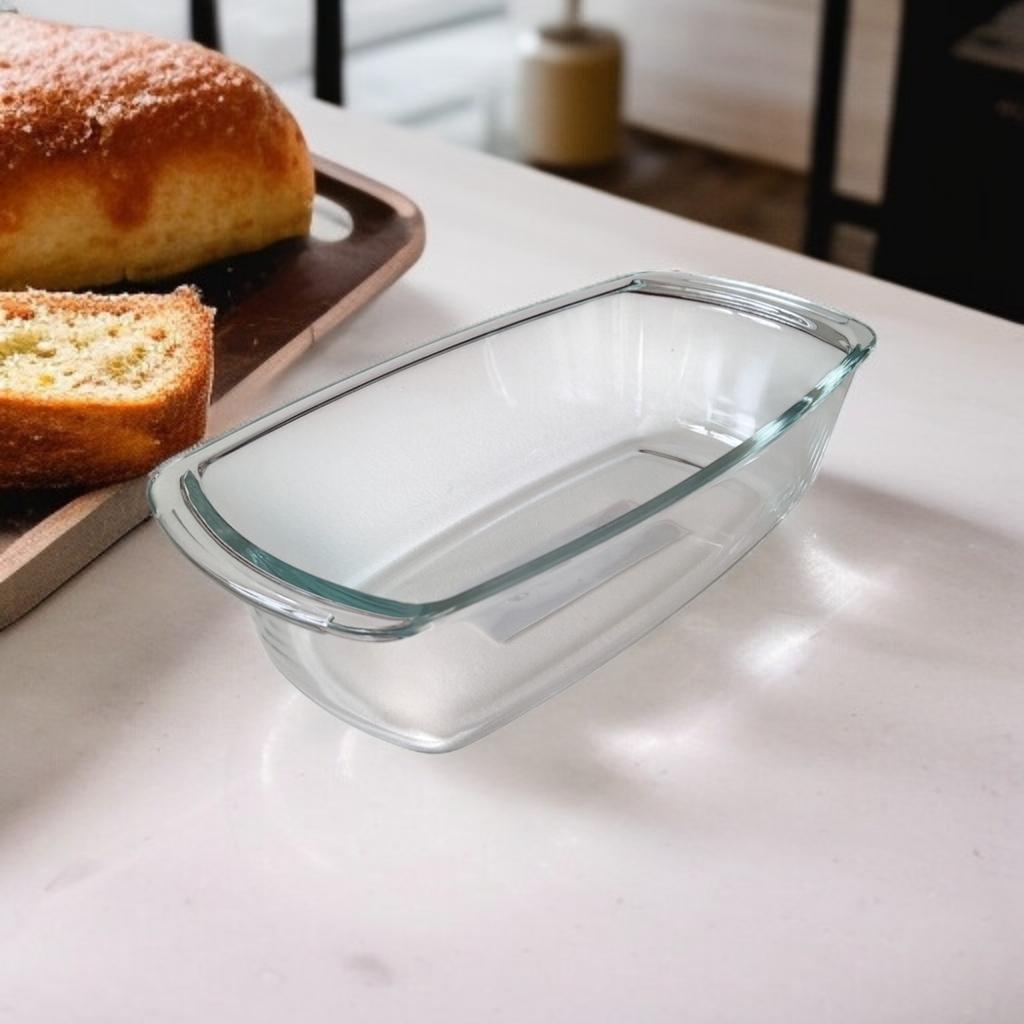 GLASS CAKE FORM HEAT-RESISTANT BAKING FORM 27x14x7.3cm