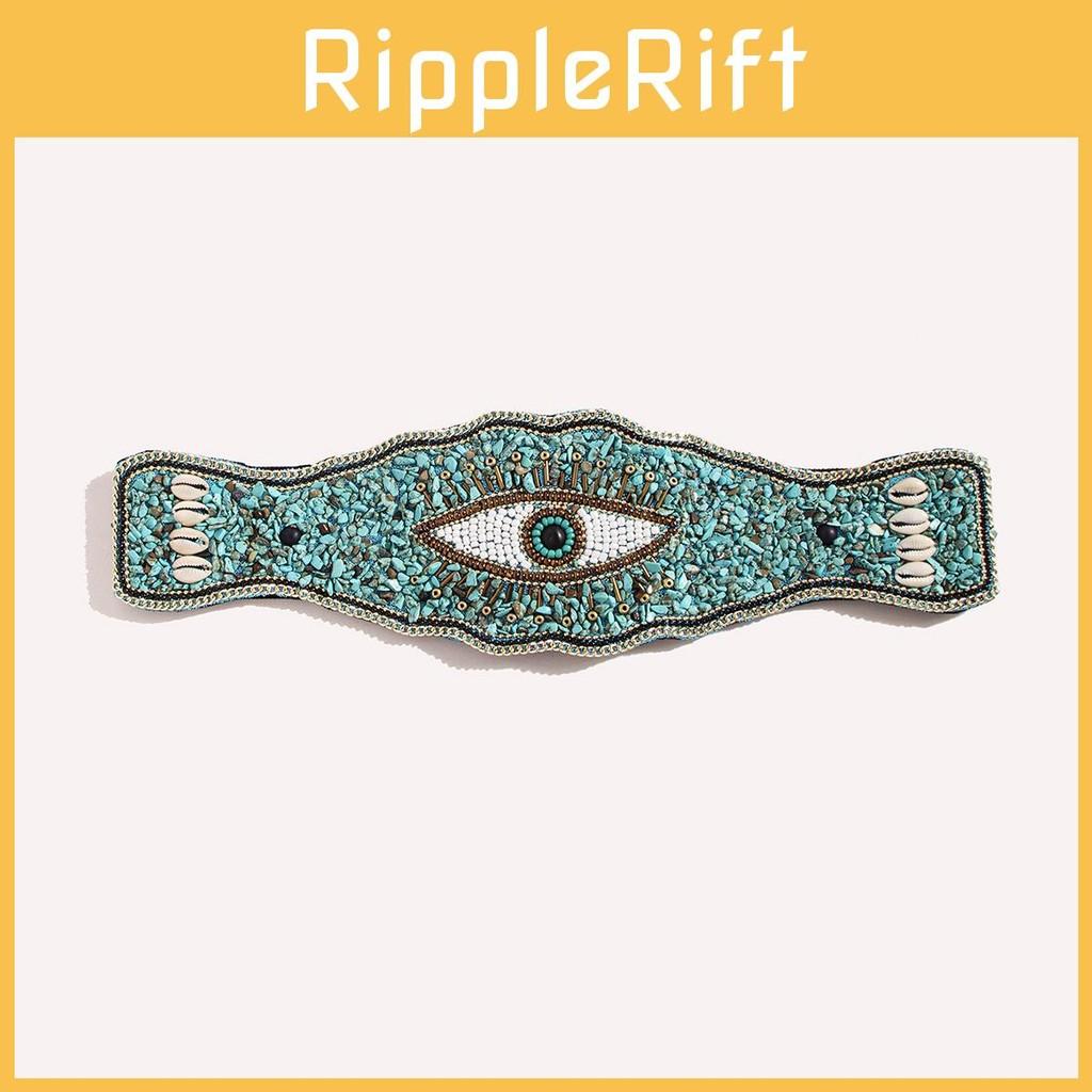 Womens Ethnicinspired Wide Waist Belt With Plastic Turquoise And Rhinestone Embellishments For Seasonal Fashion
