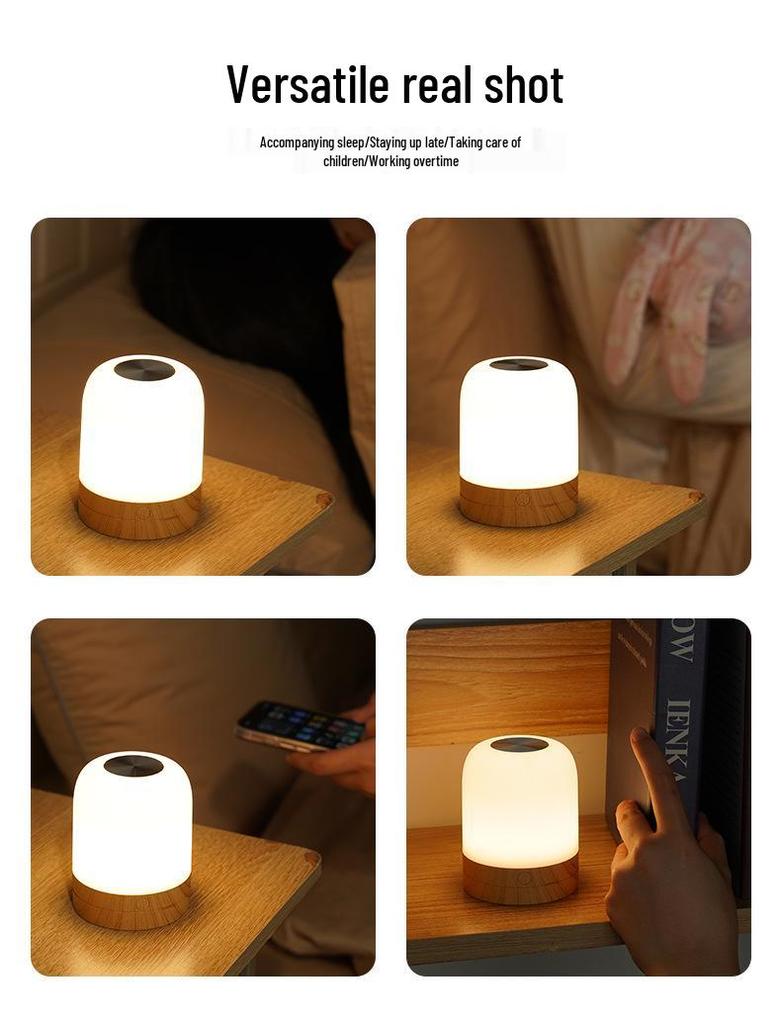Rechargeable Portable 7-Color Night Light for Bedroom and Camping