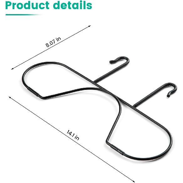 Folding Design Hat Rack For Car, Cowboy Hat Holder For Truck SUV Car(Keep Hat Shape), Automotive Seat Back Hard Hat Holder Car Clothes Hanger, Cowboy