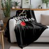 Tuniu Merry Christmas Black Throw Blanket Santa Claus Reindeer Festive Gift for Home Decoration