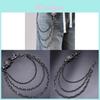 Soulcollision Catena per Cintura Punk Metal con Moschettone per Accessorio Moda Unisex