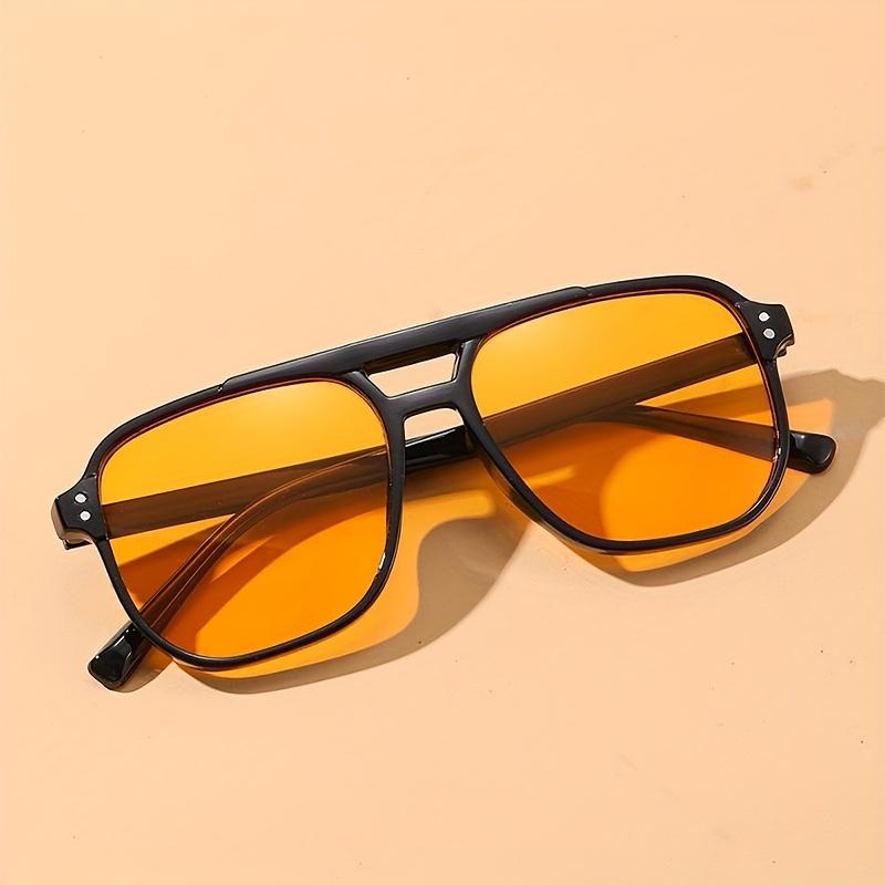 Preppy Fashion Glasses Unisex Full Rim Hand Washable with Decorate Lens Function, for Daily Wear, Running, Fishing, Climbing