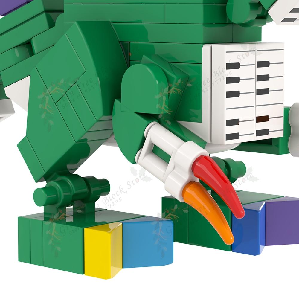 Horror Game Series Pianosaurus Yarnaby Cat Backrooms MOC Creative Banban Monster Building Block Model DIY Bricks Kids Gifts Toys