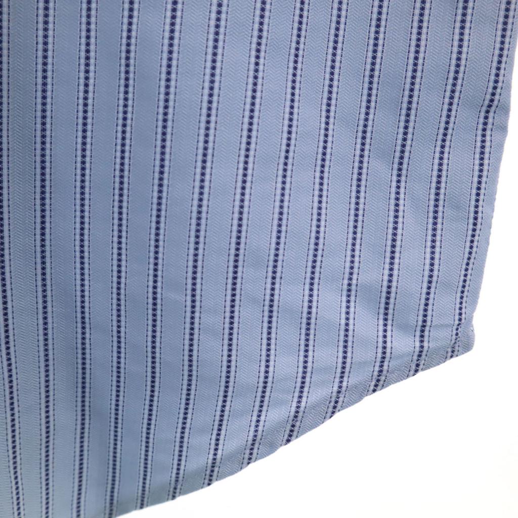 Armani Collezioni Long Sleeve Cotton Shirt 40 Blue Men's Used