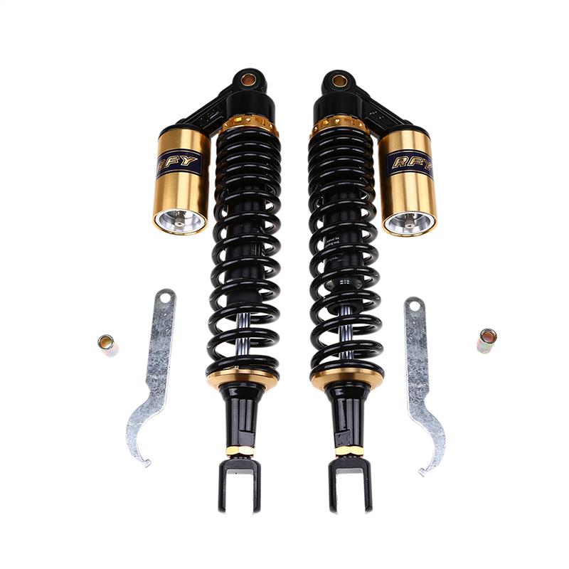 395mm Motorcycle Nitrogen Rear Suspension Shock Absorber Spring Replacement Kit Universal Fit for Most Motorcycles