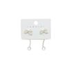 Retro Pearl Tassel Bow Stud Drop Earrings - Sweet, Versatile, Fashionable Accessories