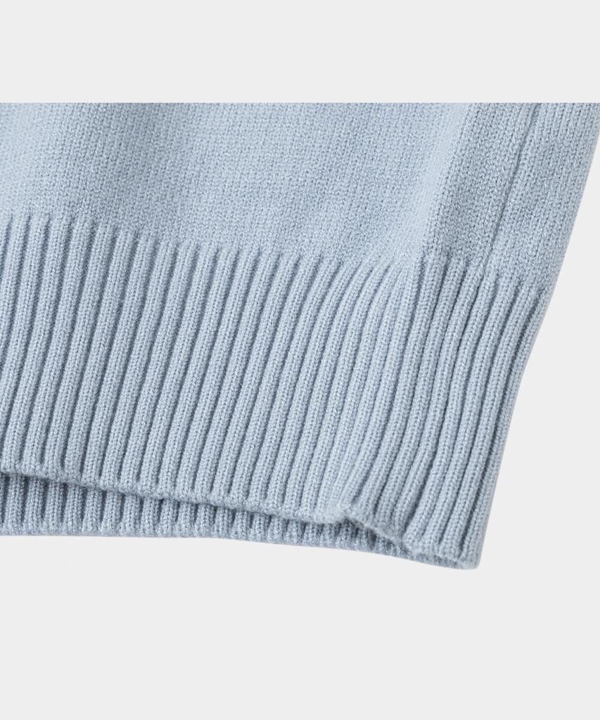 LETTERCOMO Essential Daily Round Knit Sky Blue
