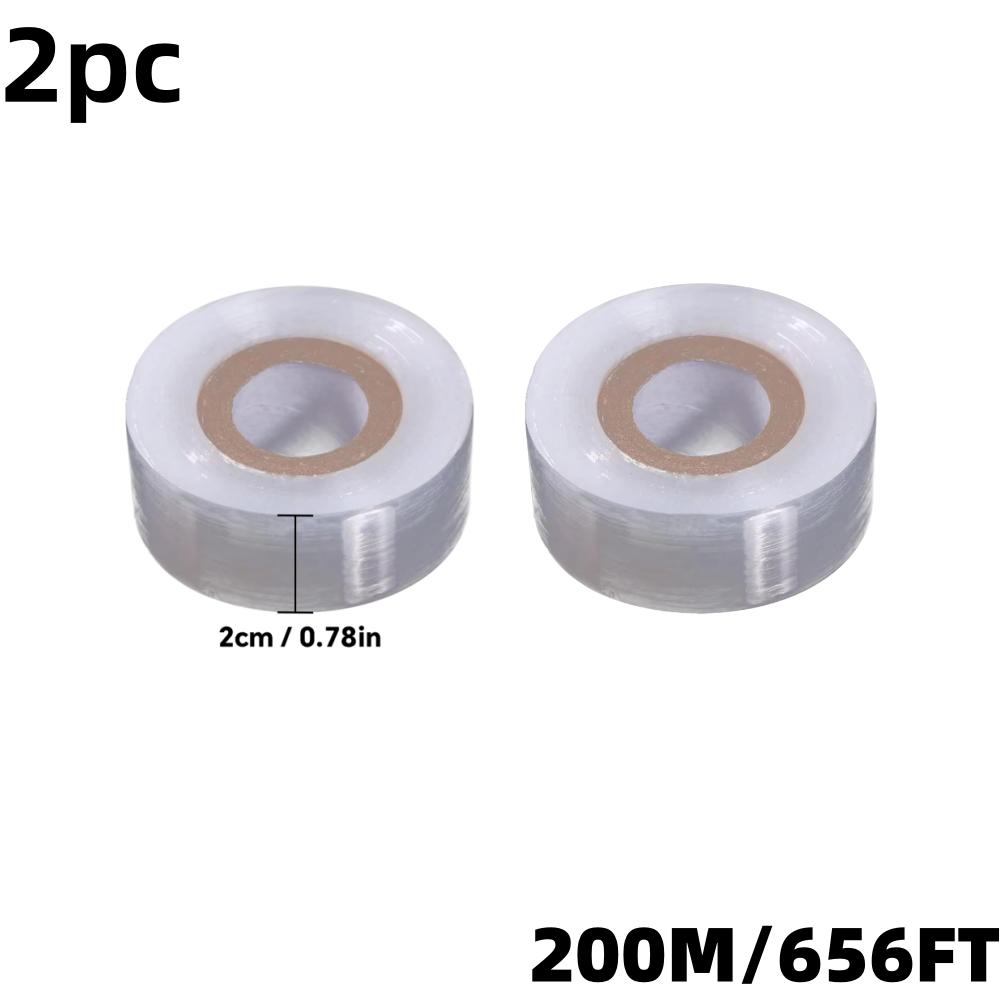 PE pruning tape, stretchable self-adhesive grafting tape, horticultural/garden fruit tree protection transparent film