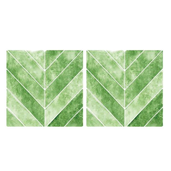 2 Pcs Wall Tile Stickers, Peel And Stick Backsplash, Self Adhesive Waterproof Kitchen Wall Tile Decals for Kitchen, Bathroom, Walls, Floors