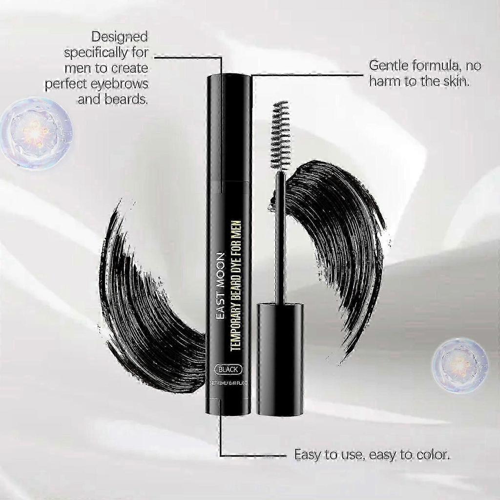 Instant Black Beard Colour Kit - Sweatproof Formula for Defined Facial Hair