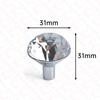 KAK Gold Diamond Crystal Glass Cabinet Knobs and Handles Cupboard Door Pulls Zinc Alloy Kitchen Handle Furniture Door Hardware