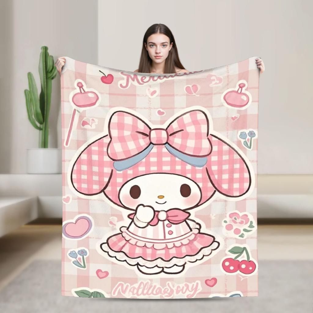 Melody Super Warm Blanket Students Plush Bedding Throws Graphic Home Decor Flannel Bedspread Sofa Bed Cover