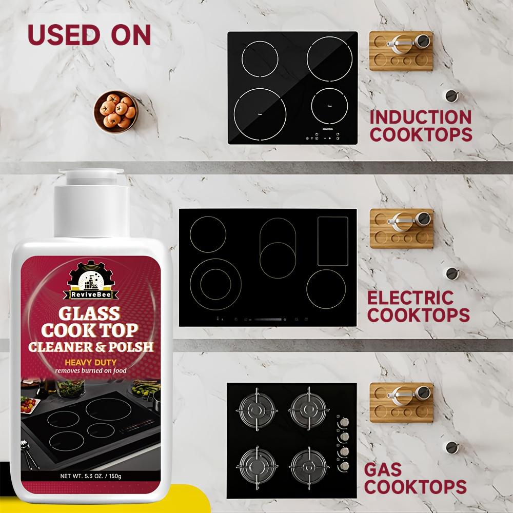 Stovetop Cleaning Paste 1 Pc for Removing Grease Oil Stains and Burnt Food Residue from Stoves and Burners Kitchen Cleaner