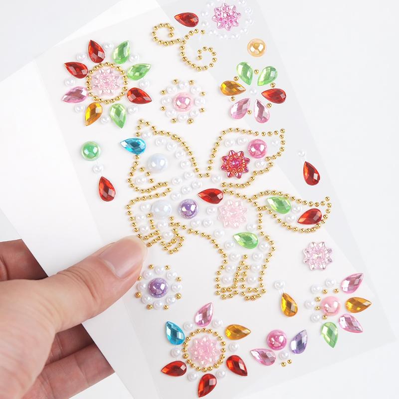 Self-Adhesive Rhinestone Stickers Colorful Crystal Jewel Stickers Crafts Scrapbooking Phone Case Card Making Nail Art Decor